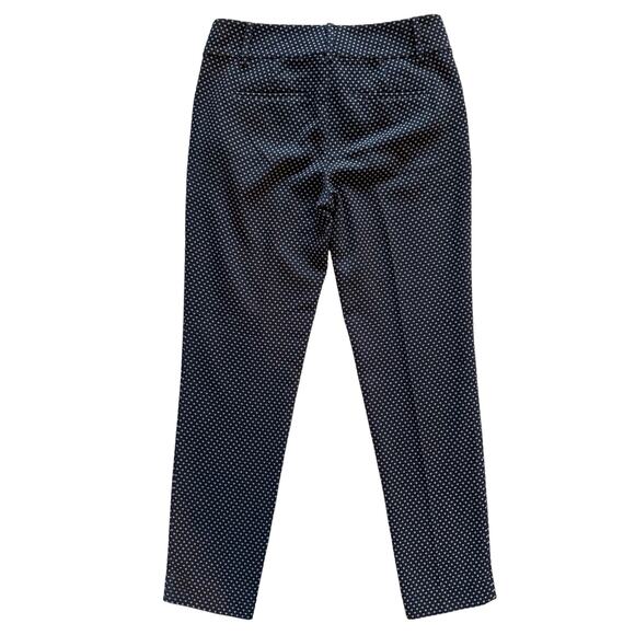 Ann Taylor Ankle Dress pants Women's Sz 2 Navy Pattern Career Office Preppy - Picture 9 of 12